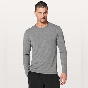 Lululemon Men’s Switch Up Long Sleeve Casual T-shirt Heather Gray Size Medium